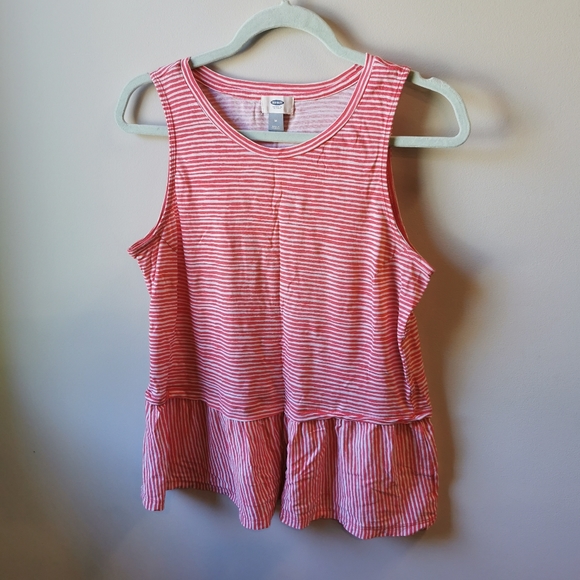 Orange Striped Old Navy tank - Picture 2 of 3